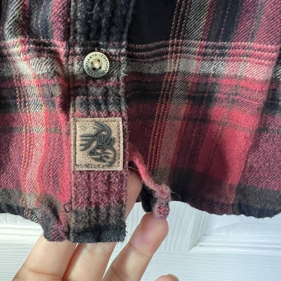 Legendary White Tails Flannel Shirt Women’s MD Red Black Check - Picture 7 of 15